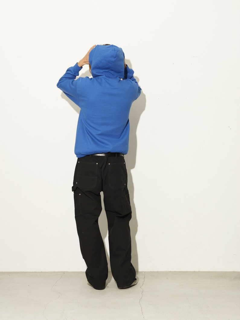 ダブルネームロゴ スウェットフーディー 詳細画像 blue 2