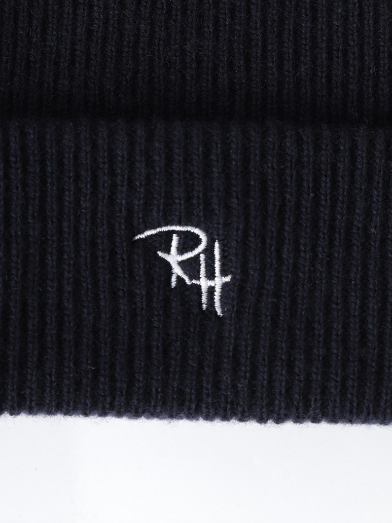 カシミアウール ワッチキャップ 詳細画像 navy 3