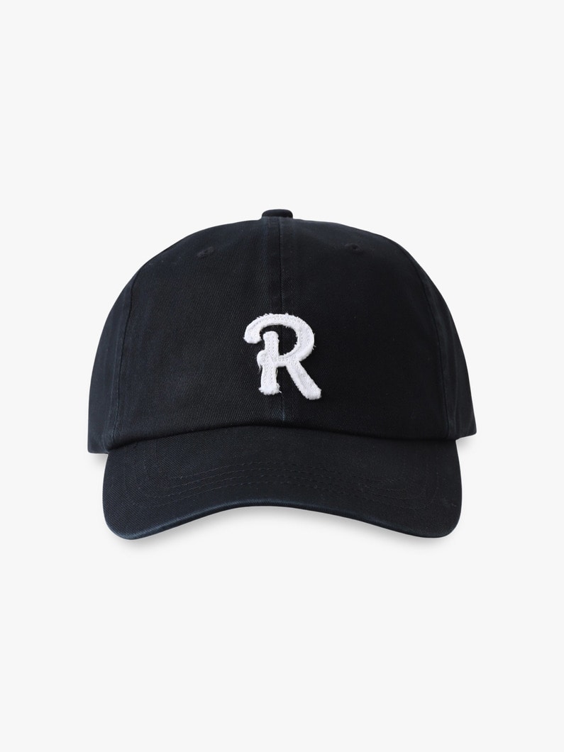 Rパッチ エンブロイダリー ロゴキャップ 詳細画像 black