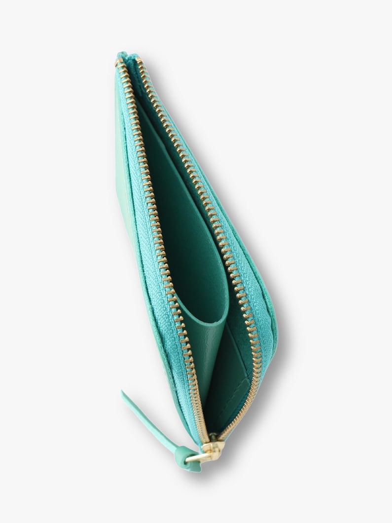 レザー ジップウォレット 詳細画像 turquoise 3