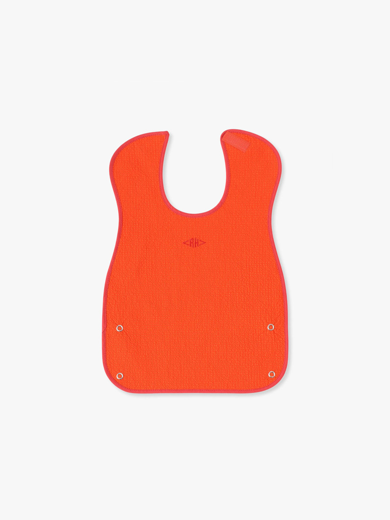 シアサッカー ビブ（ピンク/レッド/ブルー/ネイビー） 詳細画像 red