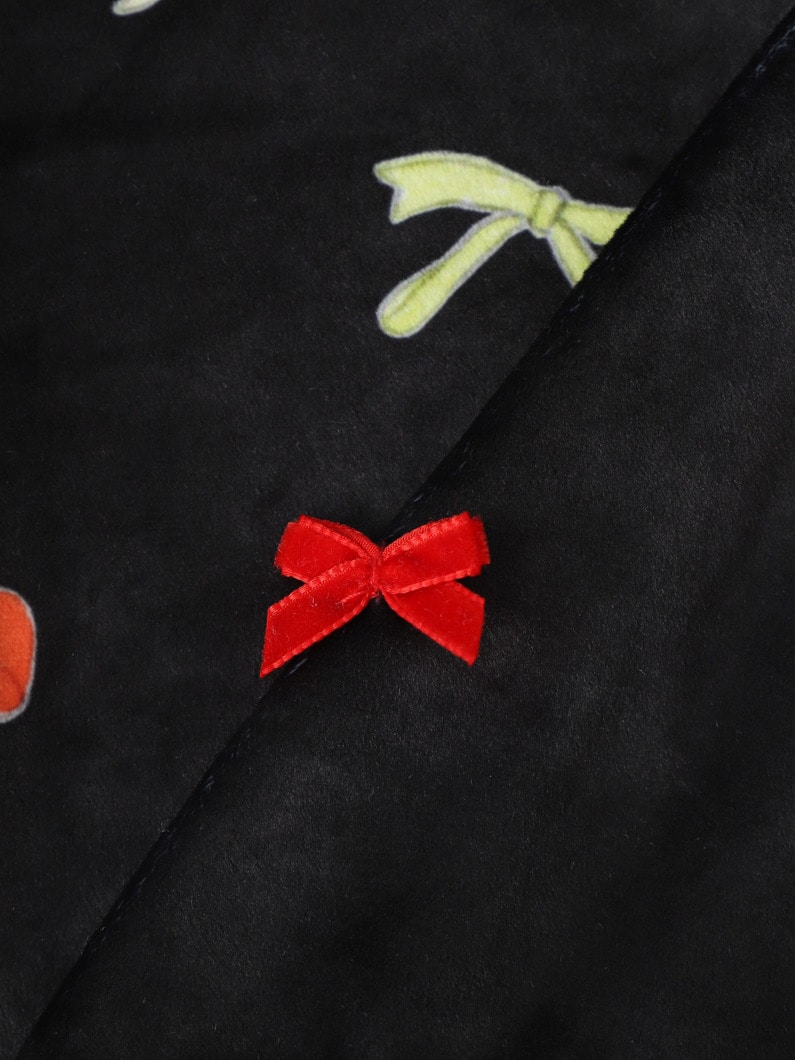 リボンモチーフ ベロア セットアップ（9M-18M） 詳細画像 black 7