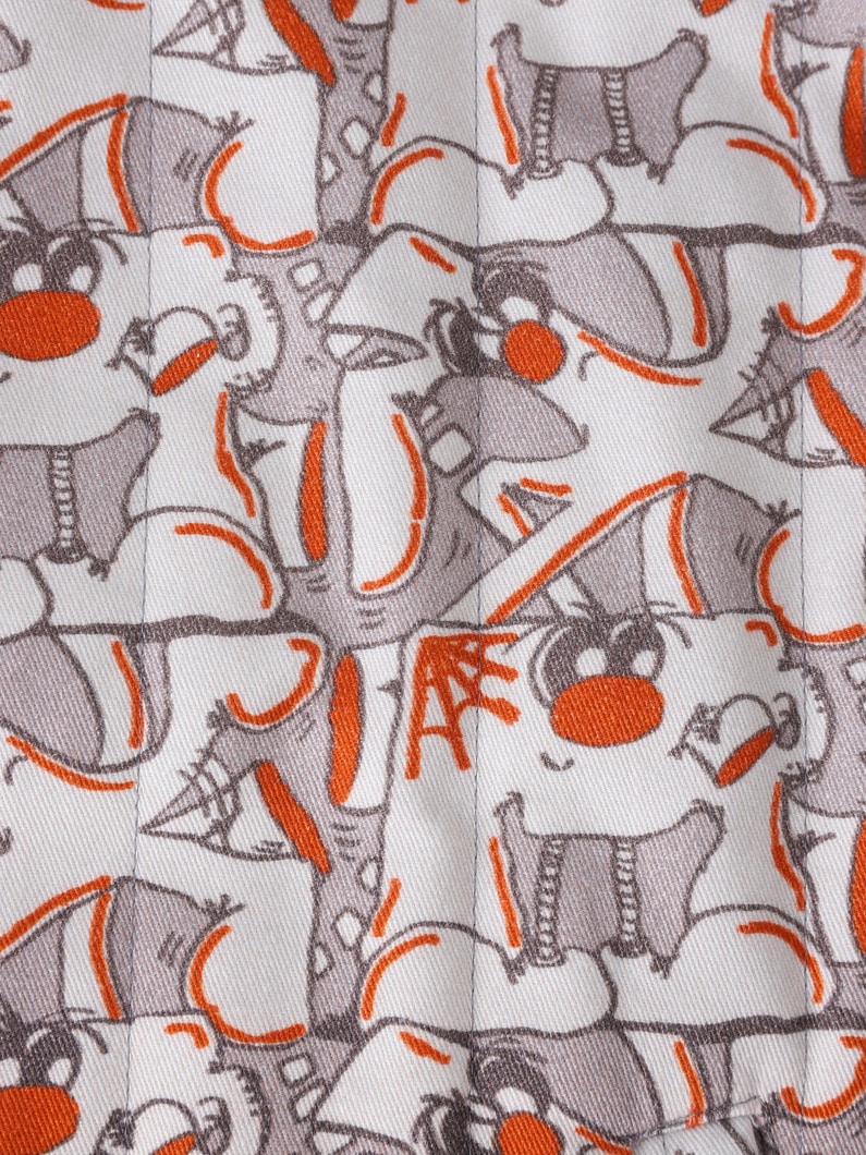 デザイン プリント オーバーコート（110-150cm） 詳細画像 gray 4