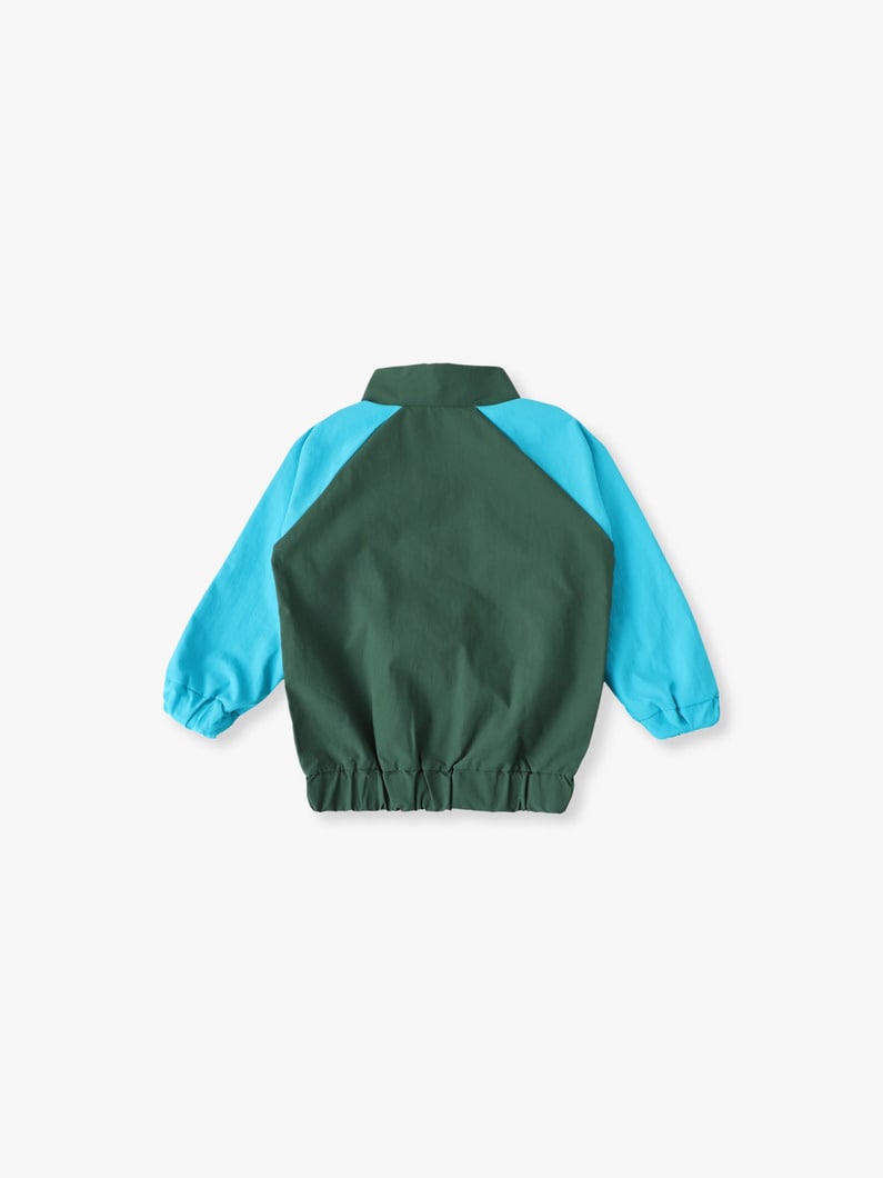 ナイロン トラック ジャケット（グリーン/4-10Y） 詳細画像 green 1