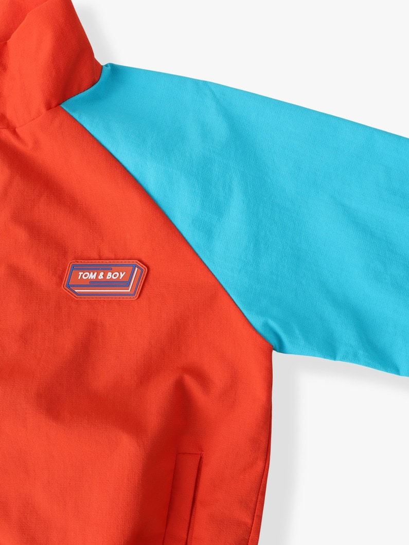 ナイロン トラック ジャケット（ライトレッド/4-10Y） 詳細画像 lt red 2