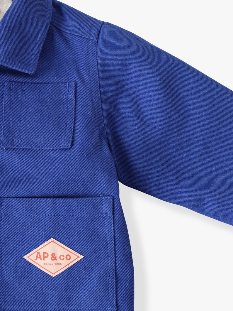 コットン ファーライナー ジャケット（18-36M） 詳細画像 blue 2