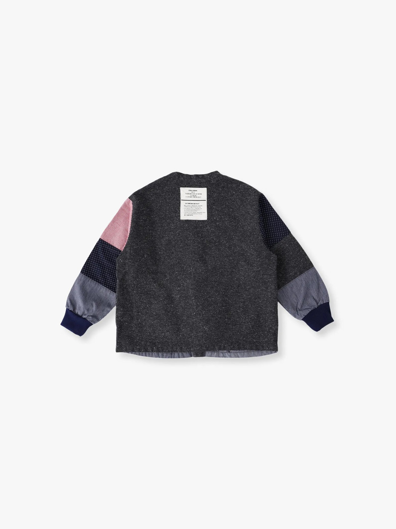 パネル デザイン ジャケット（135-145cm） 詳細画像 charcoal gray 1