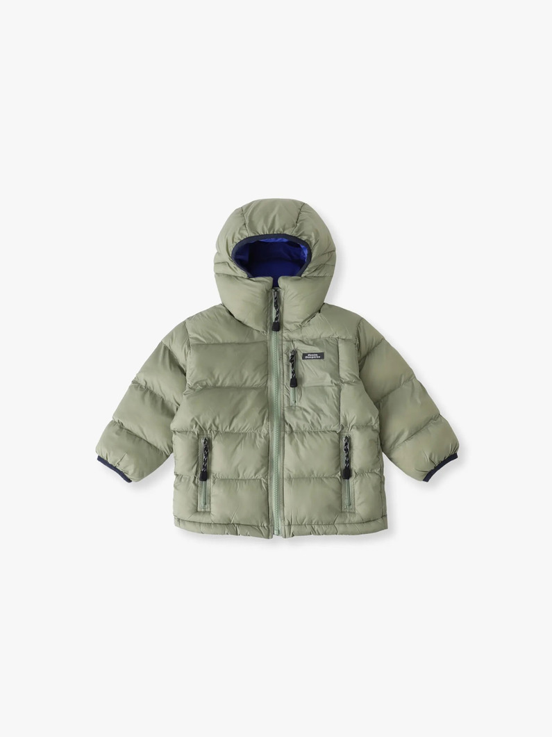 リコンフィー タフタ パデッドパーカー（イエロー/カーキ/105-125cm） 詳細画像 khaki