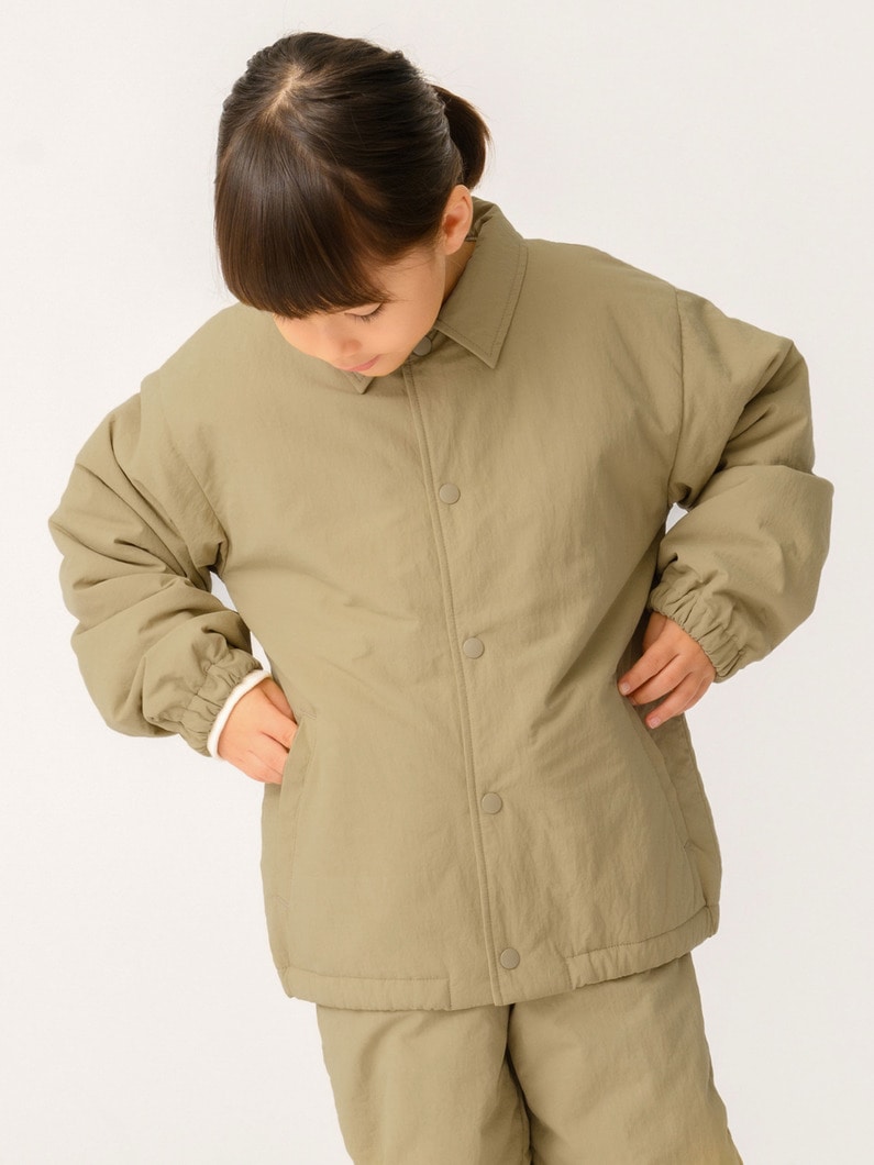 パディング コーチ ジャケット（ベージュ/ブラック/100-140cm） 詳細画像 beige 2