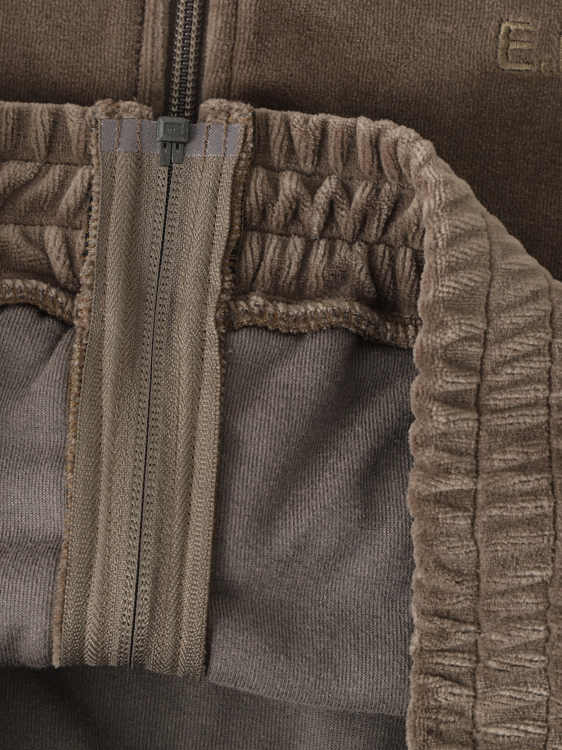 ベロア トラック ジャケット（100-120cm） 詳細画像 brown 4