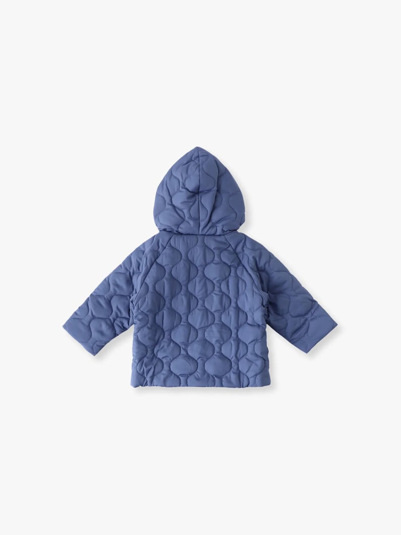 キルテッド パフ ジャケット（ライトピンク/ダークブルー/12M-5Y） 詳細画像 dark blue 1