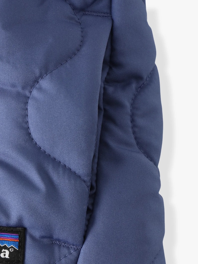 キルテッド パフ ジャケット（ライトピンク/ダークブルー/12M-5Y） 詳細画像 dark blue 3