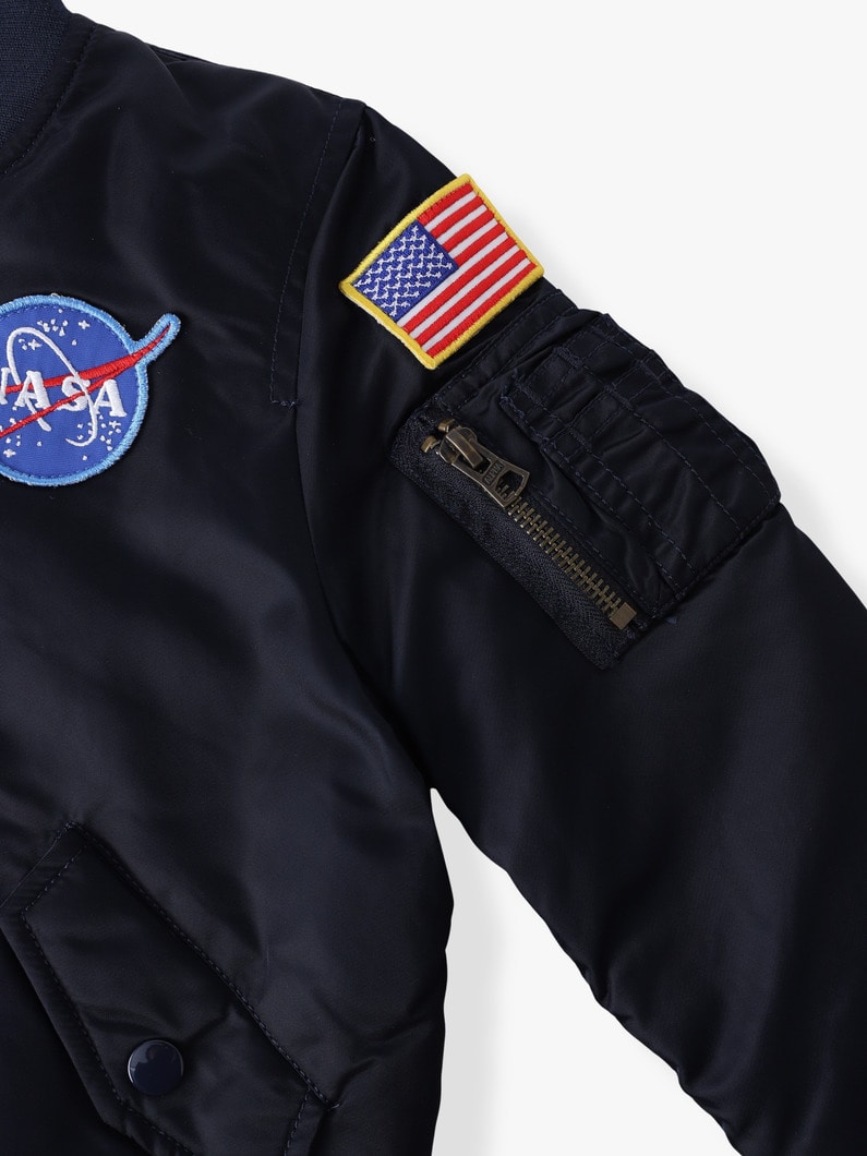NASA M-1 ジャケット（ネイビー/2-8Y） 詳細画像 navy 2