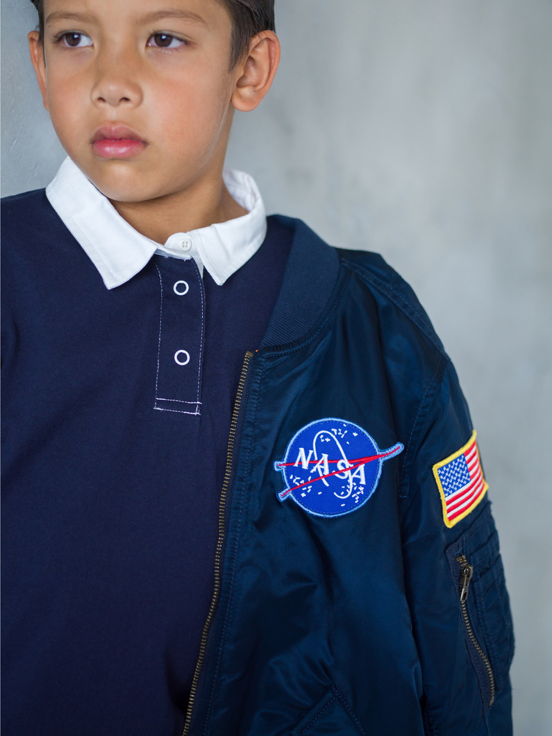 NASA M-1 ジャケット（ネイビー/2-8Y） 詳細画像 navy 1