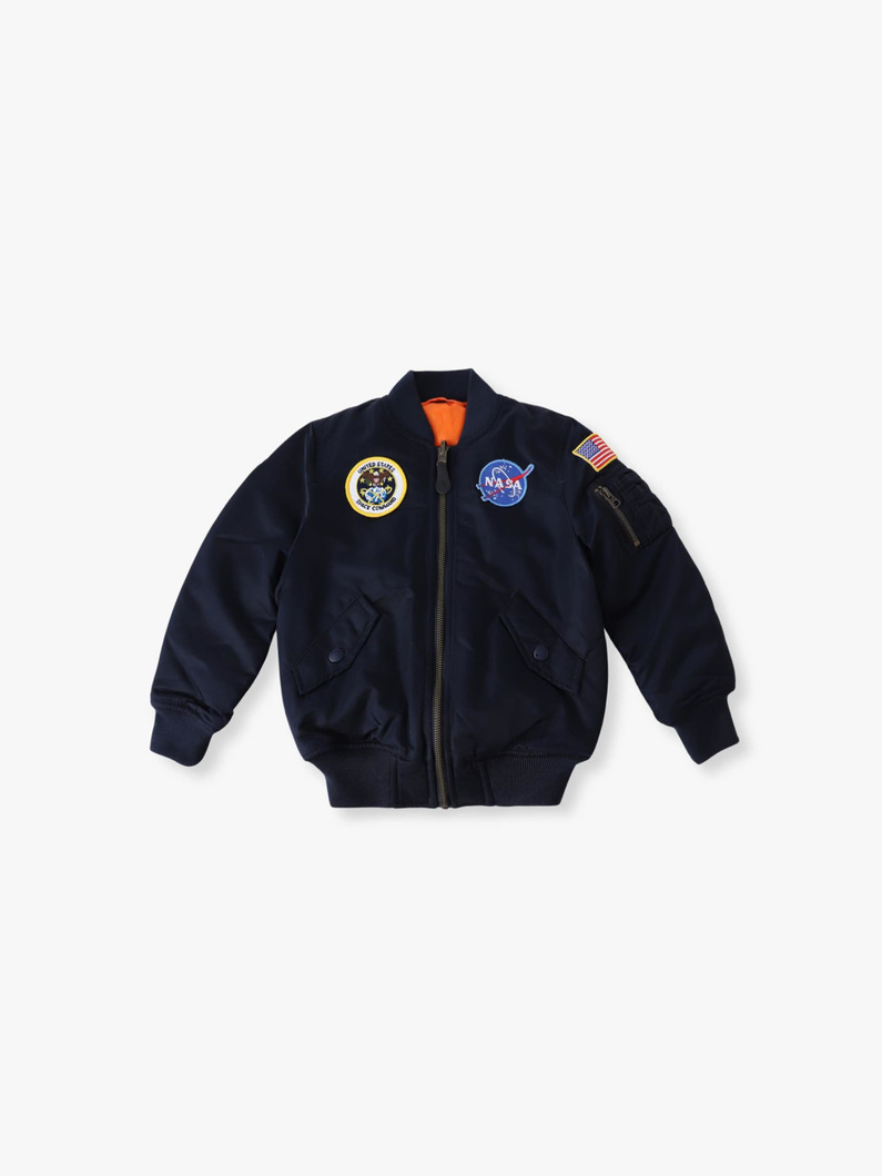 NASA M-1 ジャケット（ネイビー/2-8Y） 詳細画像 navy 3