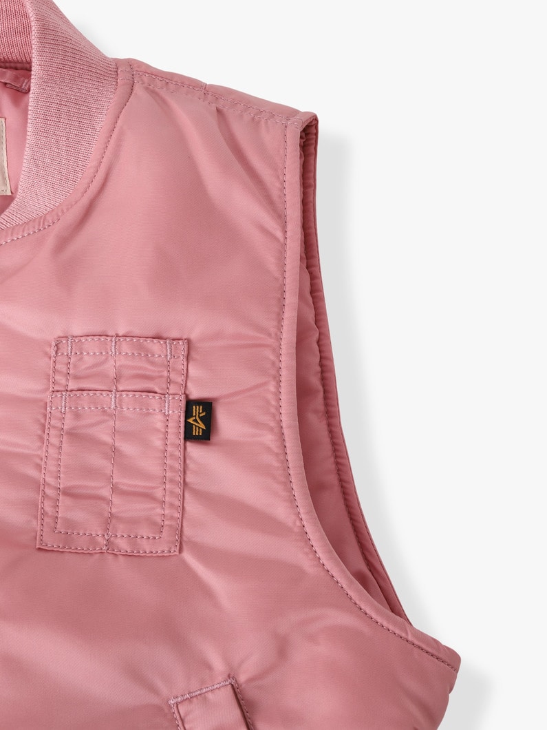 MA-1 ベスト（ピンク/ブラック/4-12Y） 詳細画像 black 2