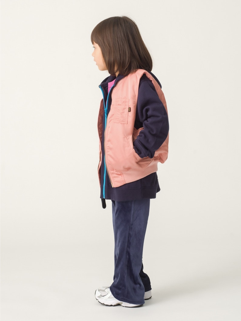 MA-1 ベスト（ピンク/ブラック/4-12Y） 詳細画像 pink 4