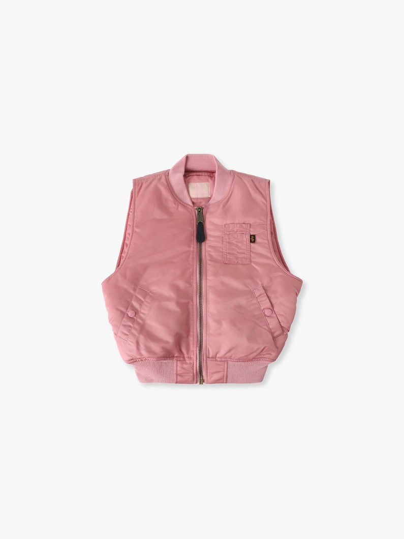 MA-1 ベスト（ピンク/ブラック/4-12Y） 詳細画像 pink 6