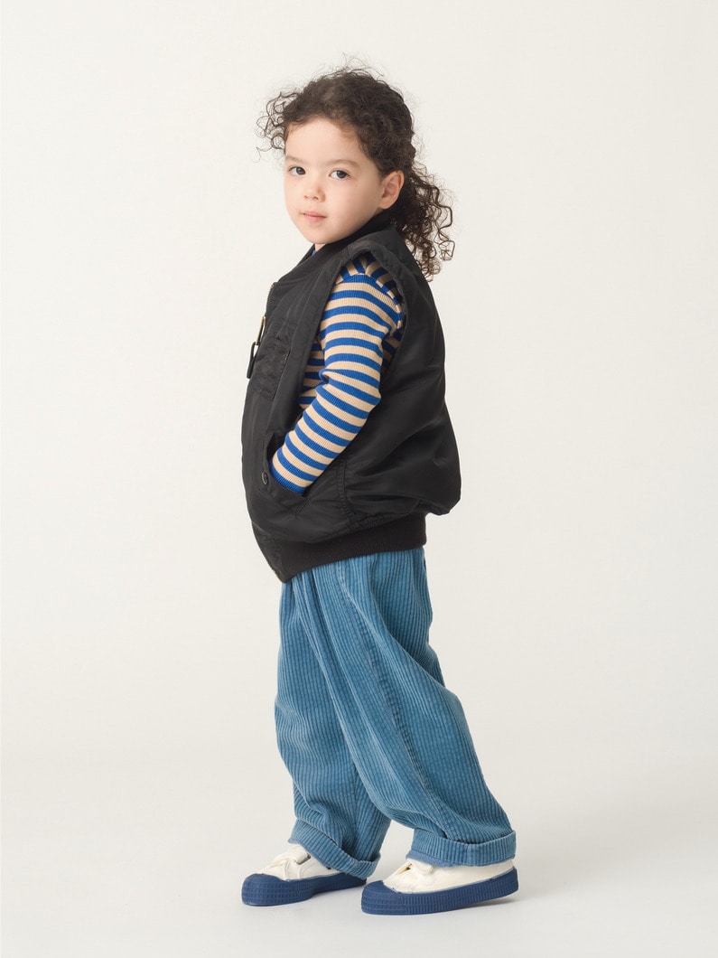 MA-1 ベスト（ピンク/ブラック/4-12Y） 詳細画像 black 2