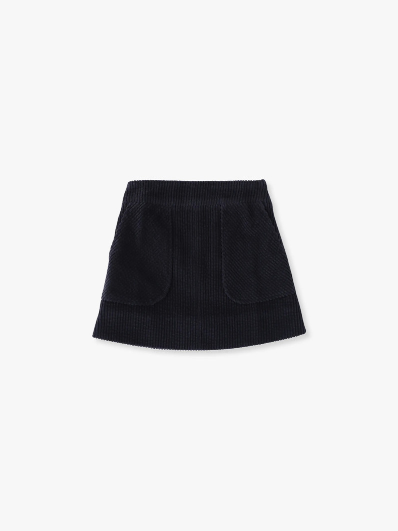 コーデュロイ ミニ スカート（6-8Y） 詳細画像 navy 1