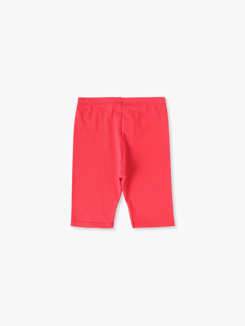 オーガニックコットン ハーフレギンス（レッド/グリーン/チャコールグレー/100-140cm） 詳細画像 red 1