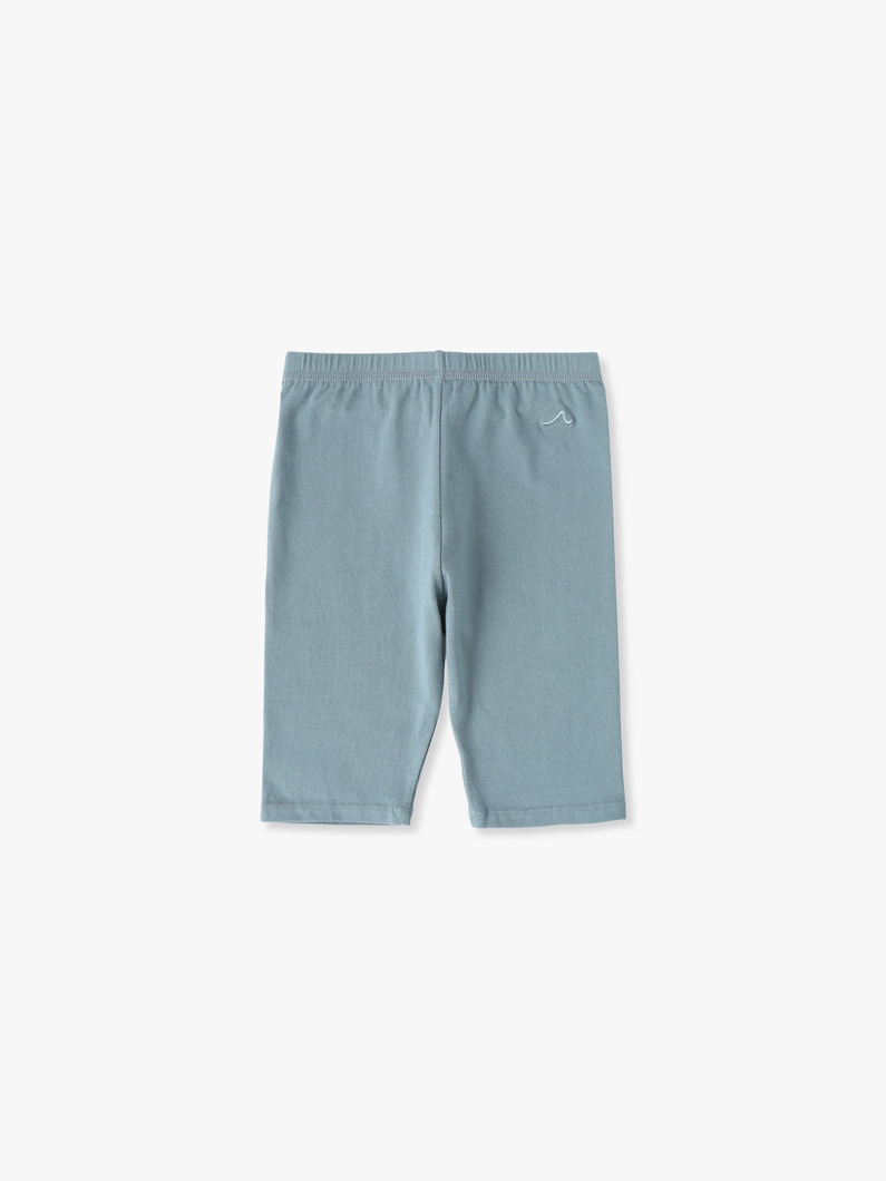 オーガニックコットン ハーフレギンス（レッド/グリーン/チャコールグレー/100-140cm） 詳細画像 green 3