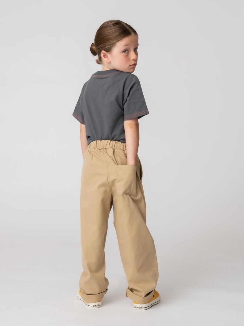 コットン テーパード パンツ（8-10Y） 詳細画像 beige 2