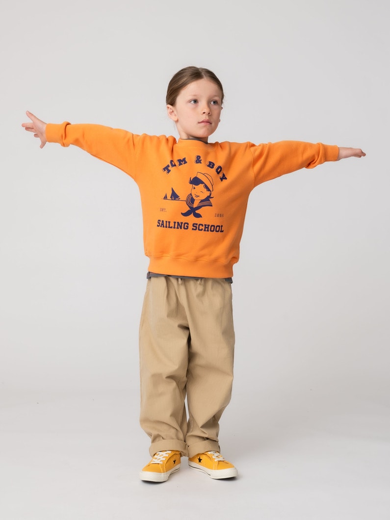 コットン テーパード パンツ（8-10Y） 詳細画像 beige 5