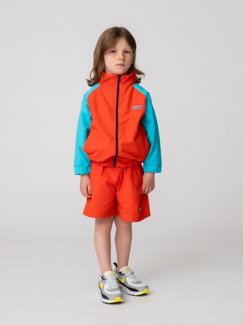 ナイロン トラック ショーツ（ライトレッド/4-10Y） 詳細画像 lt red 3