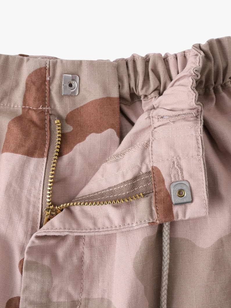 アーミーリップストップ クロップド パンツ（ベージュ/105-125cm） 詳細画像 beige 2