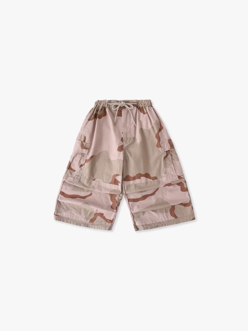 アーミーリップストップ クロップド パンツ（ベージュ/105-125cm） 詳細画像 beige 2