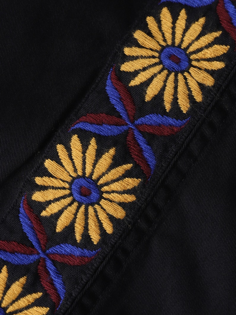 サイドライン チノ タック イージーパンツ（105-125cm） 詳細画像 black 4