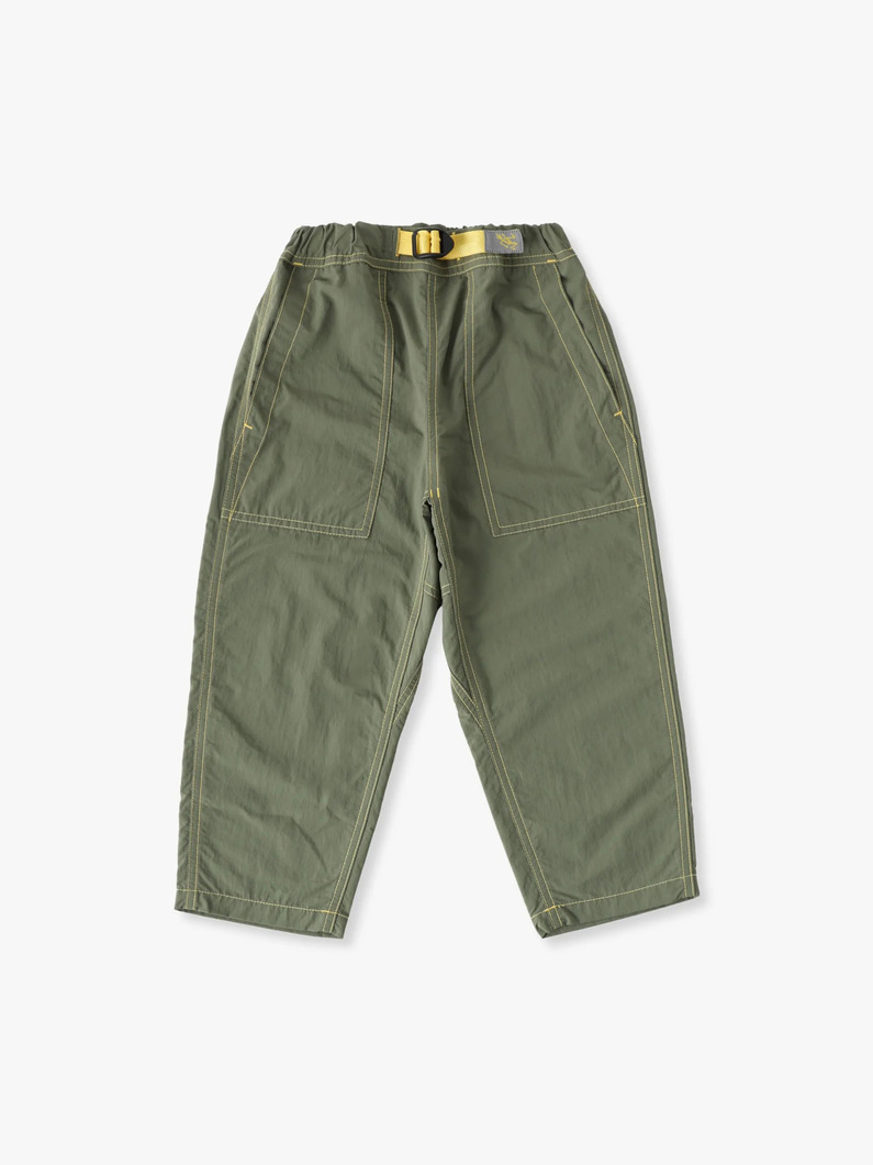 ルーズ テーパード パンツ（ブルー/カーキ/ブラック/100-150cm） 詳細画像 khaki 3