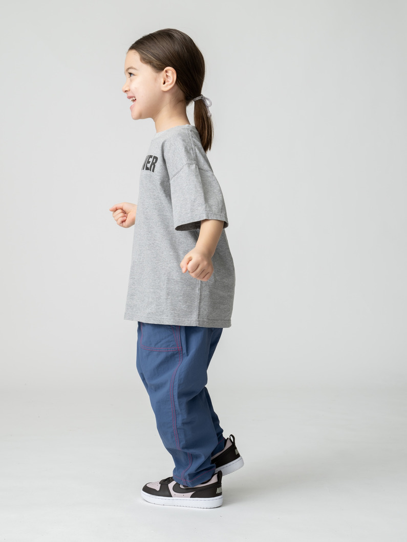 ルーズ テーパード パンツ（ブルー/カーキ/ブラック/100-150cm） 詳細画像 blue 3