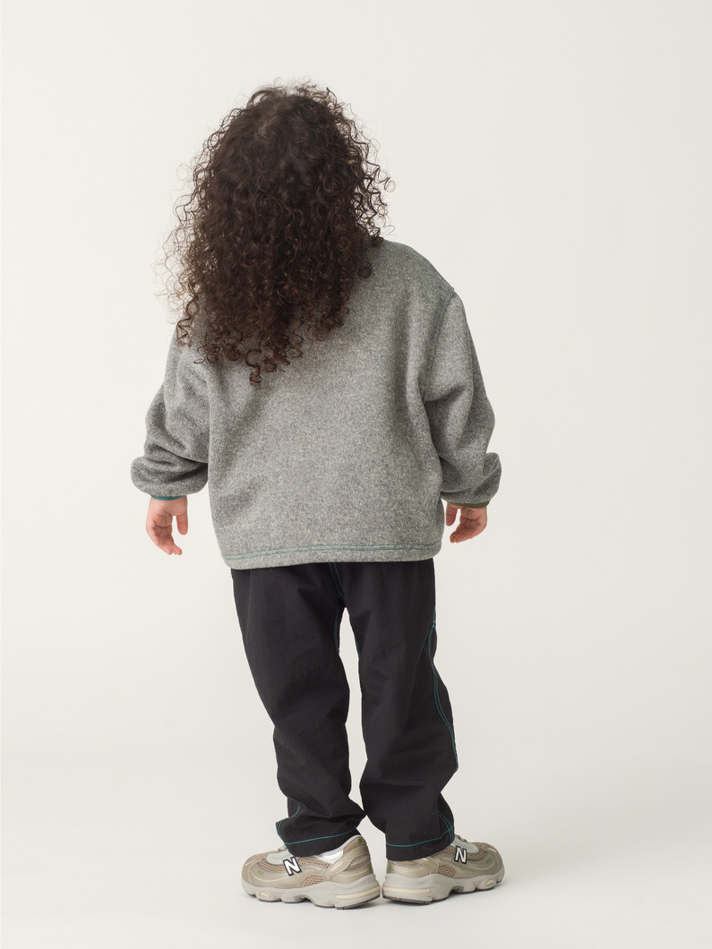 ルーズ テーパード パンツ（ブルー/カーキ/ブラック/100-150cm） 詳細画像 black 2