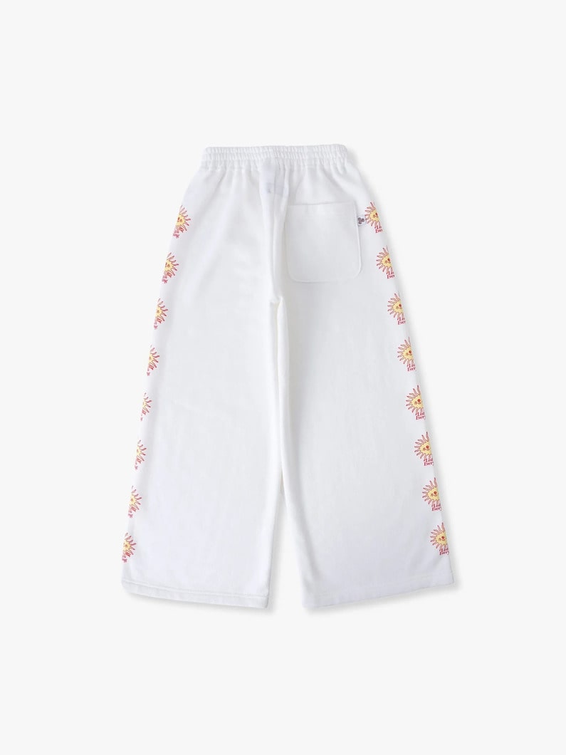 リッスン トゥ エブリシング パンツ（ホワイト/ダークグレー/130-150cm） 詳細画像 dark gray 1