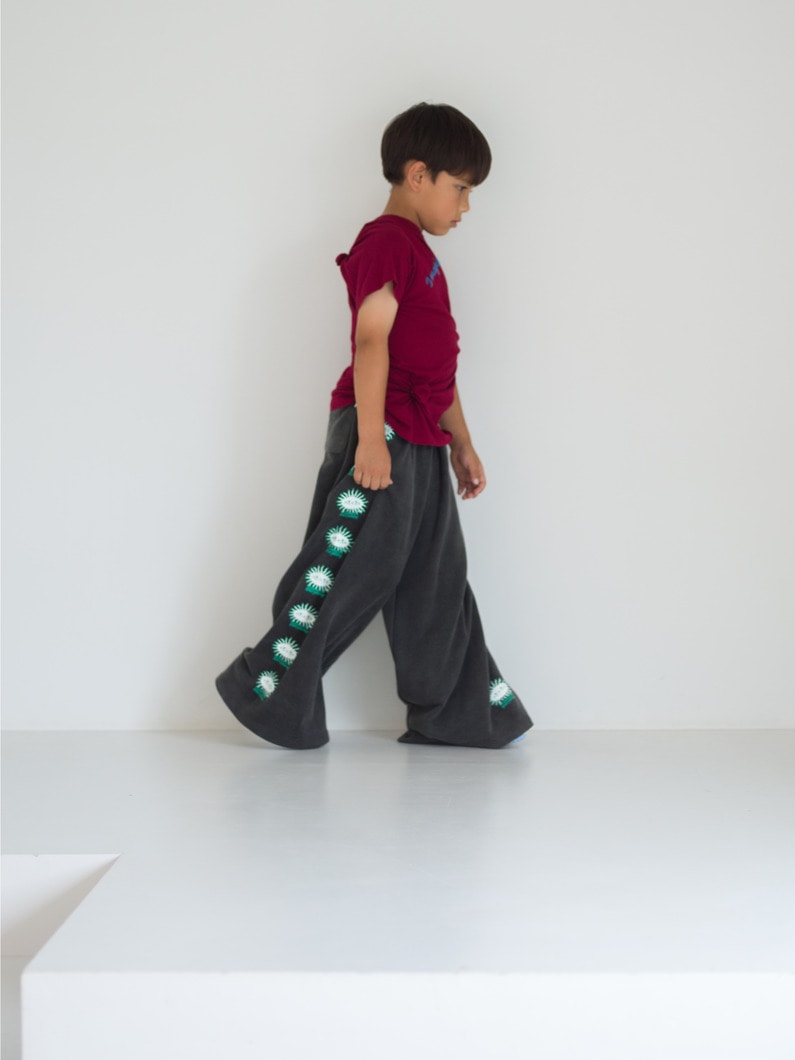 リッスン トゥ エブリシング パンツ（ホワイト/ダークグレー/130-150cm） 詳細画像 dark gray 6