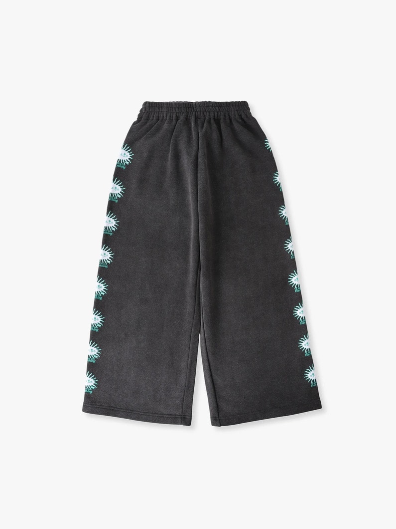 リッスン トゥ エブリシング パンツ（ホワイト/ダークグレー/130-150cm） 詳細画像 dark gray 1