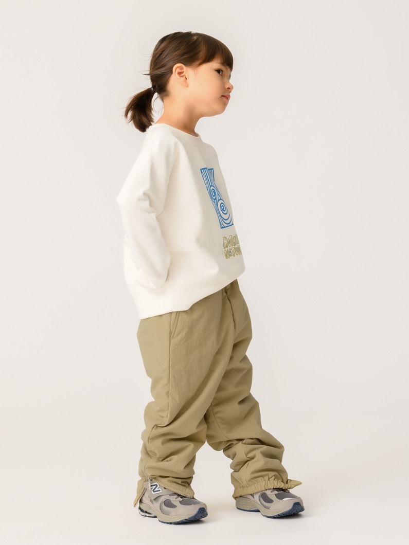 パディング トラック パンツ（ベージュ/ブラック/100-140cm） 詳細画像 beige 3