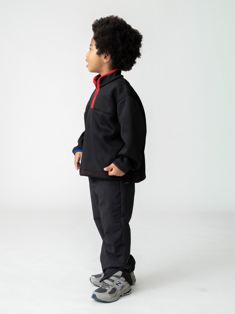 パディング トラック パンツ（ベージュ/ブラック/100-140cm） 詳細画像 black 2