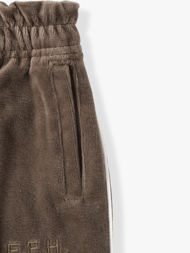 ベロアトラックパンツ（100-120cm） 詳細画像 brown 3