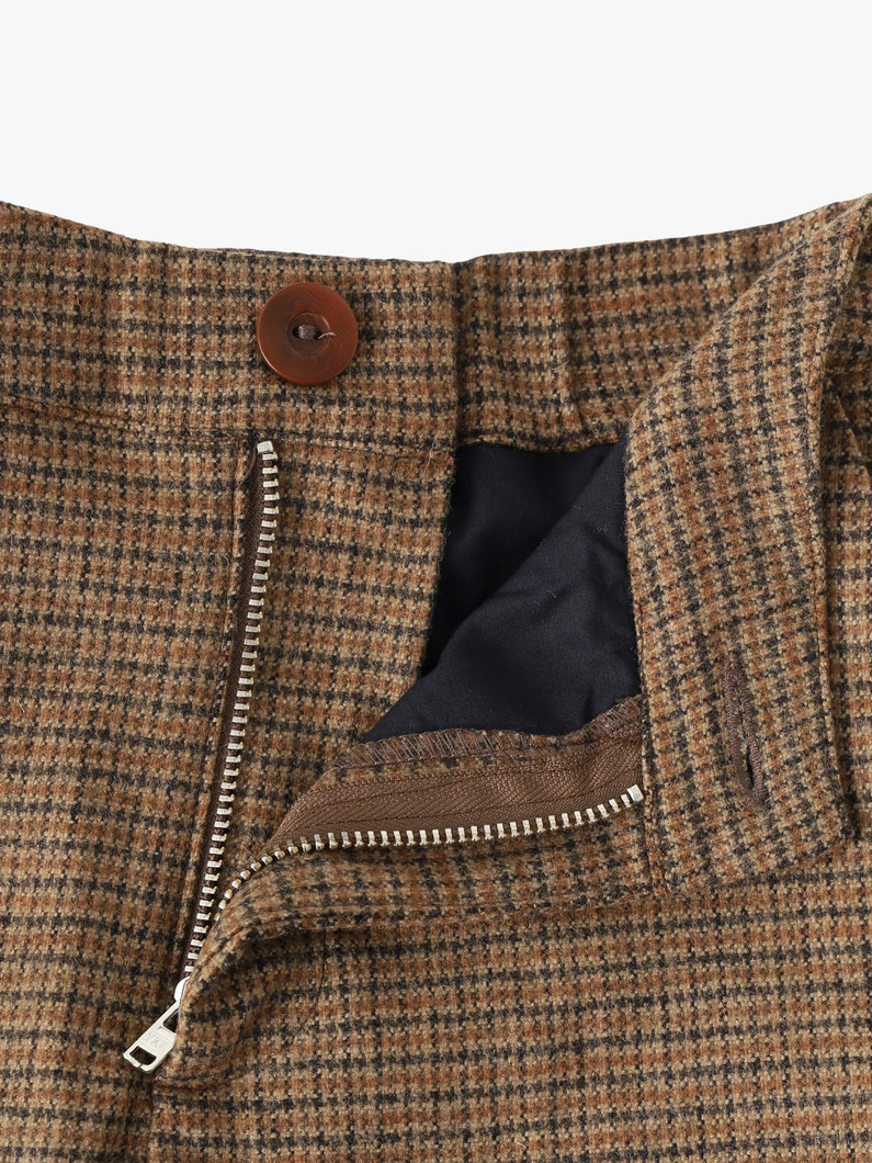 ハウンドトゥース チェック ショーツ（6-8Y） 詳細画像 brown 2