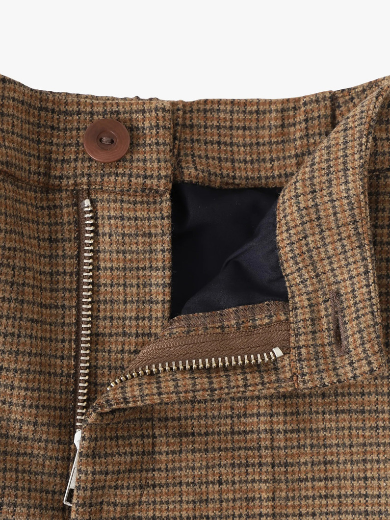 ハウンドトゥース チェック ショーツ（10Y） 詳細画像 brown 2