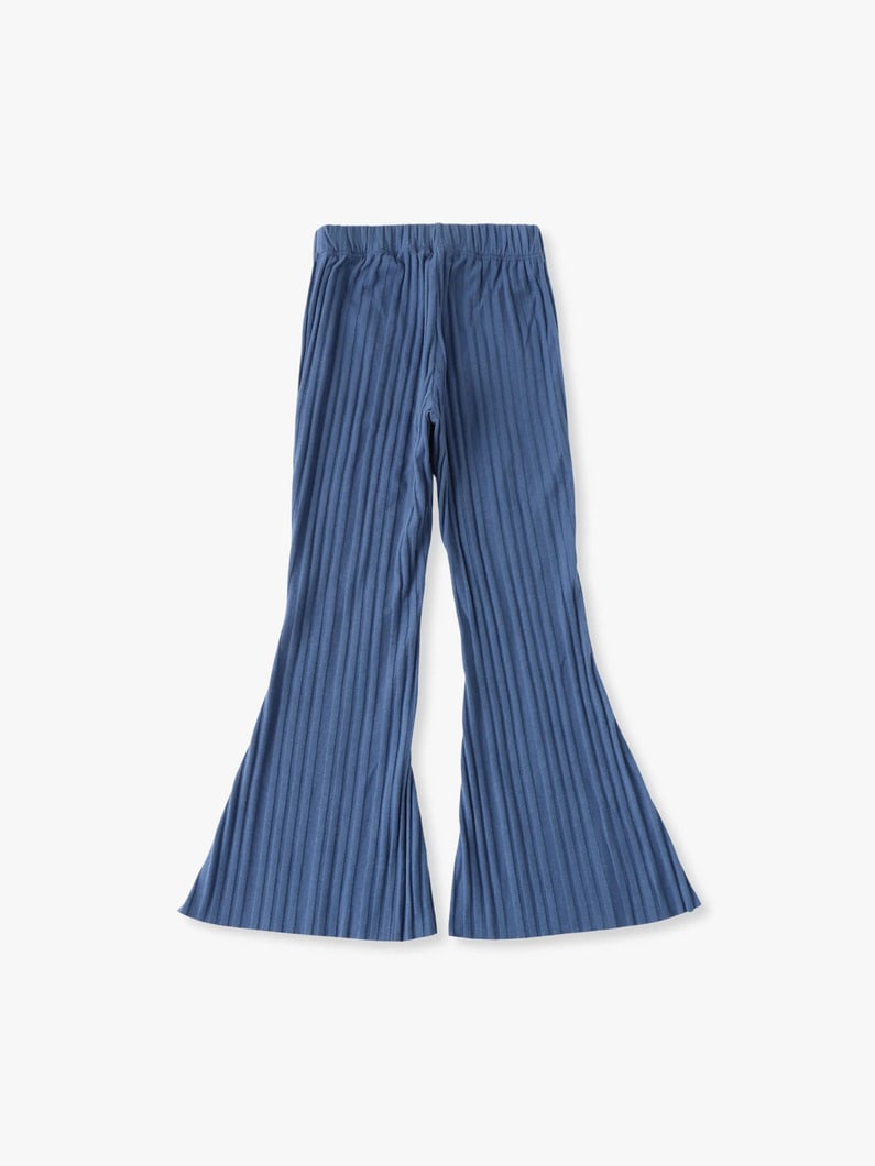 ウルトラワイド レッグ リブ パンツ（6-8Y） 詳細画像 blue 1