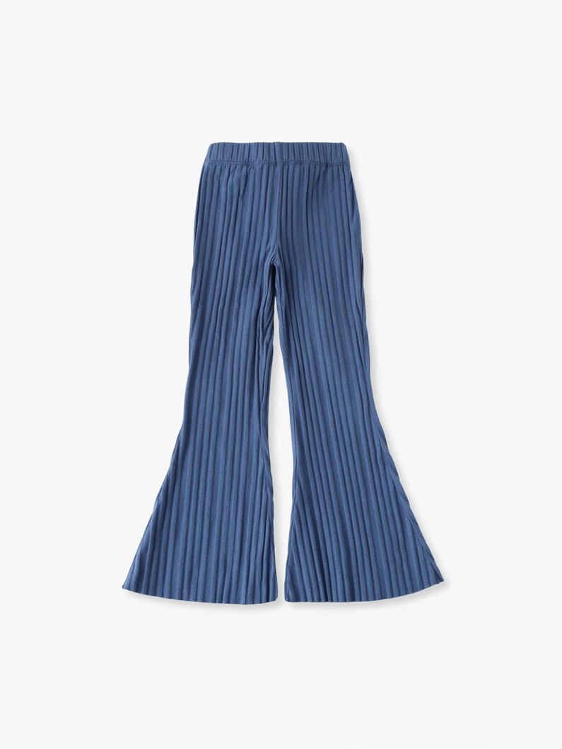 ウルトラワイド レッグ リブ パンツ（6-8Y） 詳細画像 blue 2