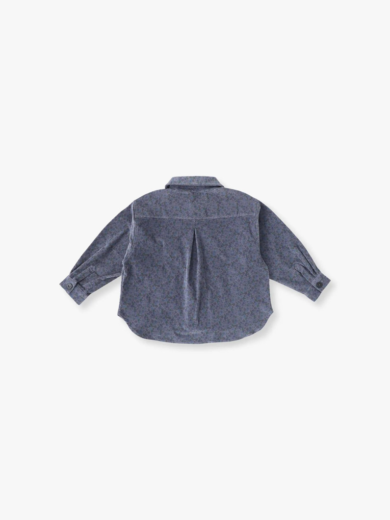 プリントコーデュロイ オーバーサイズ シャツ（6-8Y） 詳細画像 other 1