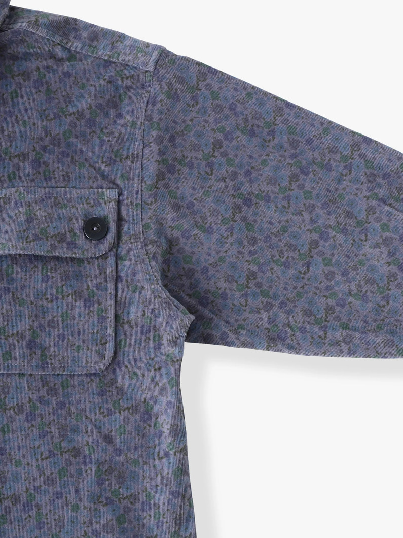 プリントコーデュロイ オーバーサイズ シャツ（6-8Y） 詳細画像 other 2