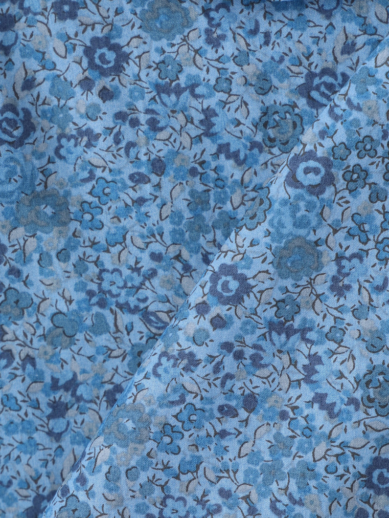 コットン モックネック ブラウス（6-8Y） 詳細画像 blue 4