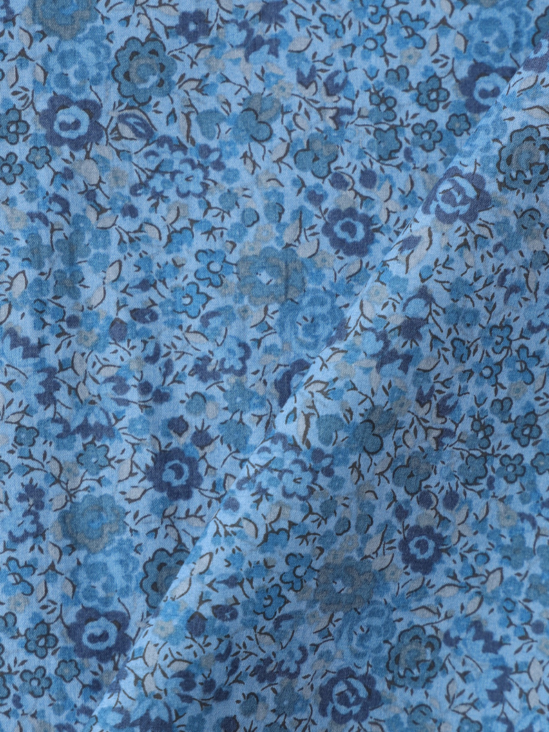 コットン モックネック ブラウス（10Y） 詳細画像 blue 4