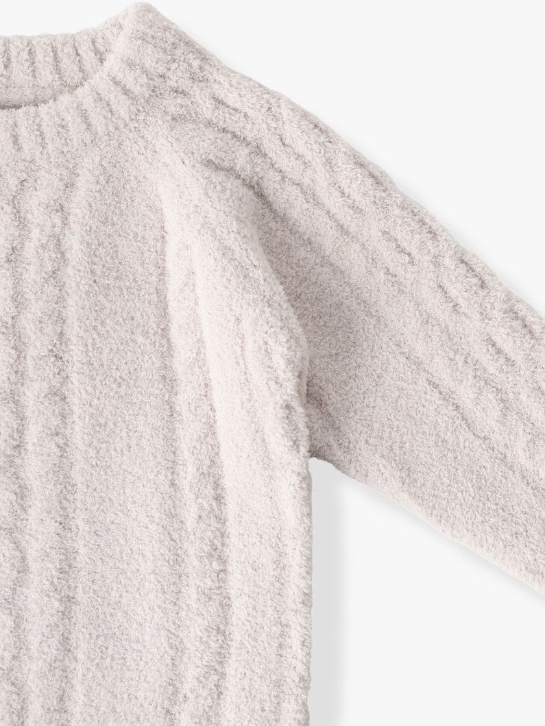 コージーシック リブ ケーブル プルオーバー（アイボリー/ピンク/2-5Y） 詳細画像 ivory 2